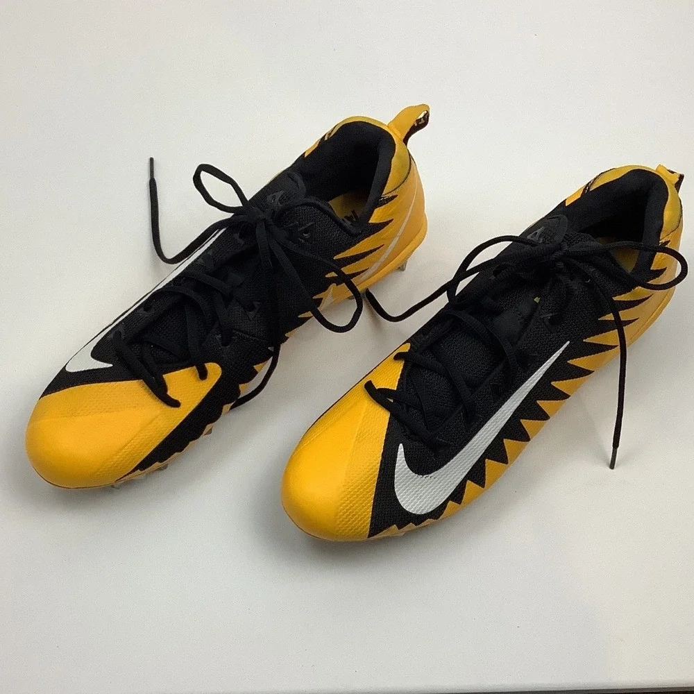 Nike Alpha Menace Pro Football Cleats Yellow Black Mens 14.5 Athletic Shoes